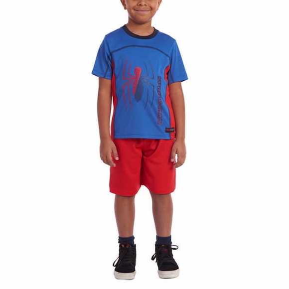 Spiderman White And Navy Set